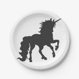 Silhouette einblenden - Hintergrundfarbe auswählen Pappteller