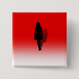 Silhouette einer Frau Button