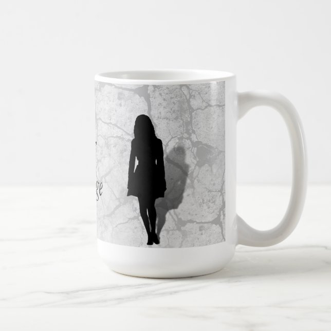 Silhouette einer Frau Kaffeetasse (Rechts)