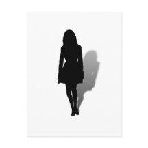 Silhouette einer Frau