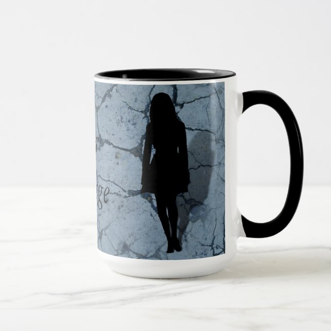 Silhouette einer Frau Tasse (Rechts)