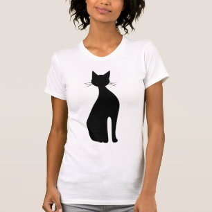 Silhouette einer Sitting Cat T-Shirt