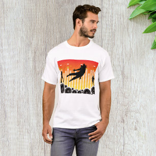 Silhouette einer Urban Dance Party mit Lautspreche T-Shirt