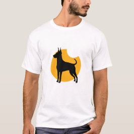 Silhouette eines Dobermans T-Shirt