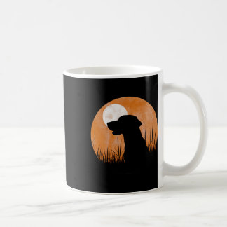 Silhouette eines Jagdschwarzes oder eines Gelben L Kaffeetasse