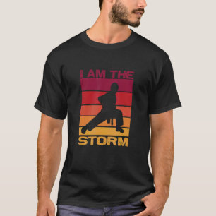 Silhouette eines Karate-Kampfkontakts T-Shirt