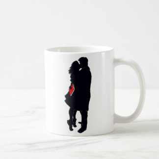Silhouette eines Kusses (11 Unze. Kaffee-Tasse) Kaffeetasse