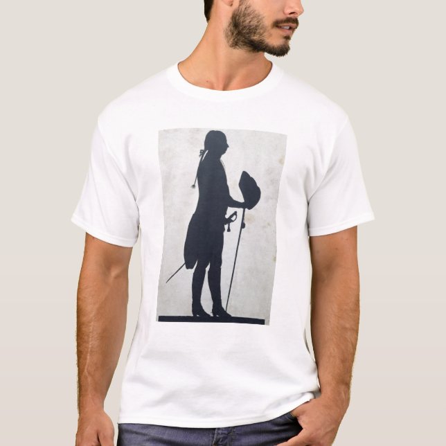 Silhouette eines Mannes T-Shirt (Vorderseite)
