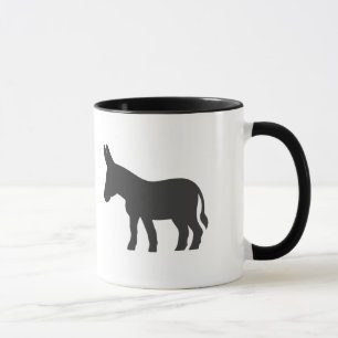 Silhouette eines Maultiers Tasse