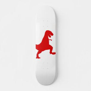 Silhouette eines Tyrannosaurus rex Skateboard