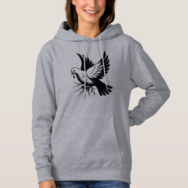 Silhouette eines Vogels, T - Shirt (Vorderseite)