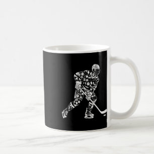 Silhouette Eishockeyspielerin Frauen Mutter Mädche Kaffeetasse