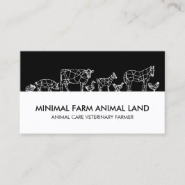 Silhouette Entenziege Kühe Ziege Donkey Hühnerflei Visitenkarte