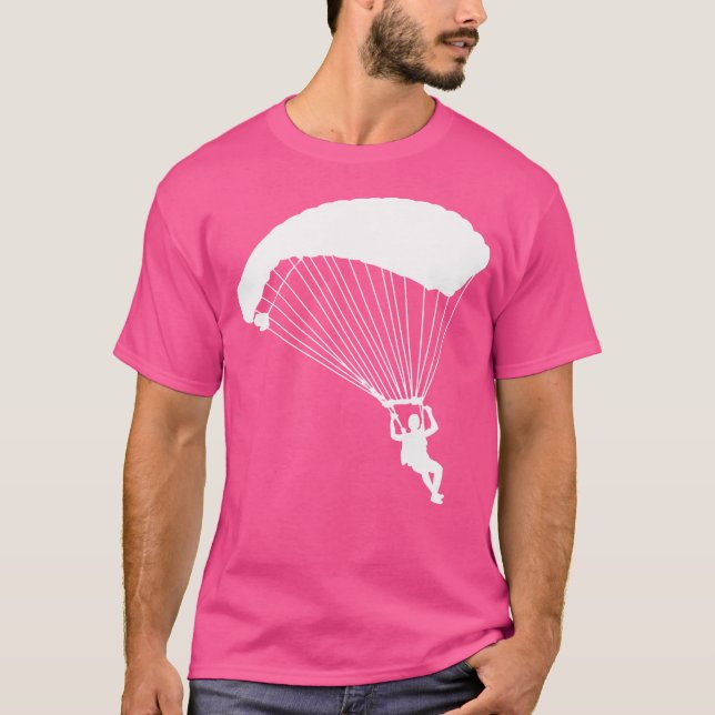 Silhouette Falling Free Falling Diver Skydiver T-Shirt (Vorderseite)