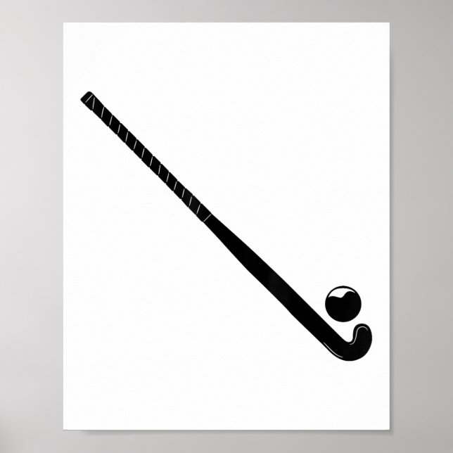 Silhouette Feldhockeyschläger und Ll Lover State P Poster (Vorne)
