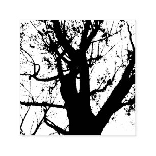 Silhouette Fotografie Selbstfarbige Briefmarke Permastempel
