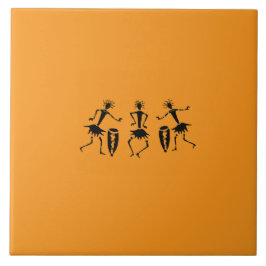 Silhouette für afrikanische Kunst, Inspiration und Fliese