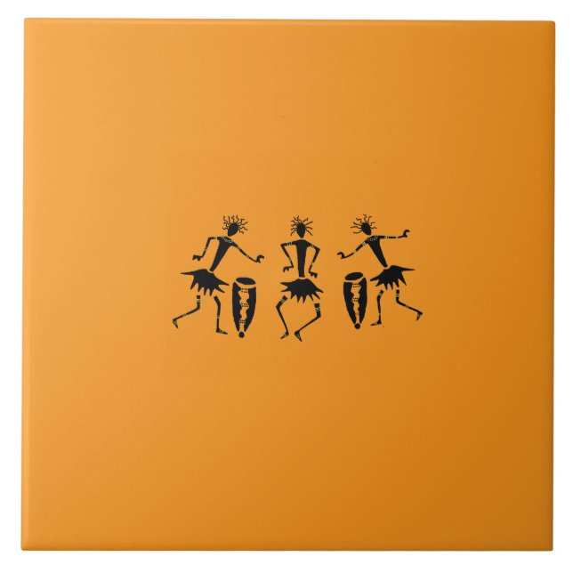 Silhouette für afrikanische Kunst, Inspiration und Fliese (Vorderseite)