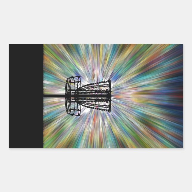 Silhouette für den Festplattenasket Rechteckiger Aufkleber (Vorderseite)