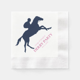 Silhouette für einfaches Blaues Rennen Serviette