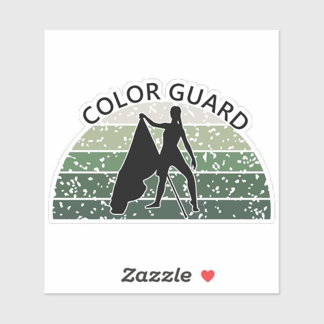 Silhouette für Frauen in Schwierigkeiten - Grün, A Aufkleber (Blatt)