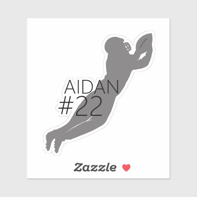 Silhouette für Fußballspieler Aufkleber (Blatt)