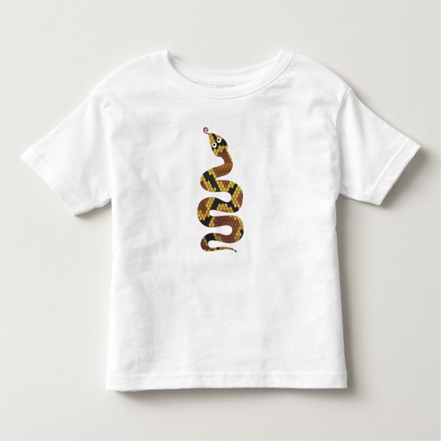 Silhouette für Schlangen und Braun und Gold Kleinkind T-shirt (Vorderseite)