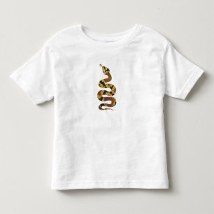 Silhouette für Schlangen und Braun und Gold Kleinkind T-shirt