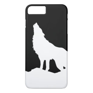 Silhouette für Schwarz-Weiß-Wolf Case-Mate iPhone Hülle