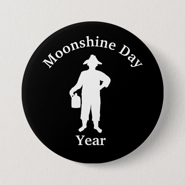 Silhouette für Schwarzweißmoonshiner Button (Vorderseite)