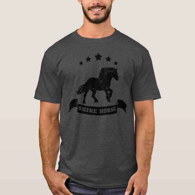 Silhouette-Geschenk für Reiter T-Shirt (Vorderseite)
