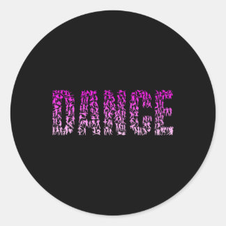 Silhouette Girls Dance Shirt Dancer Shirt Frauen D Runder Aufkleber