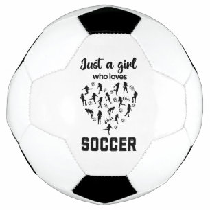 Silhouette Girls spielen Fußball