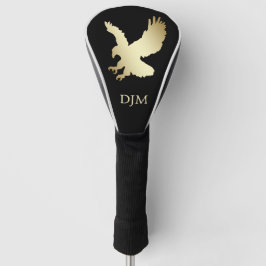 Silhouette-Gold-Adlermonogramm Golf Headcover