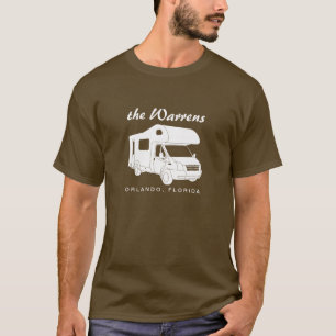 Silhouette-Grafik der Klassen-C Motorhome T-Shirt