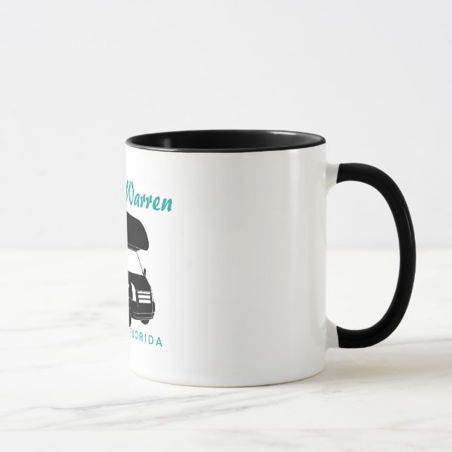 Silhouette-Grafik der Klassen-C Motorhome Tasse (Rechts)