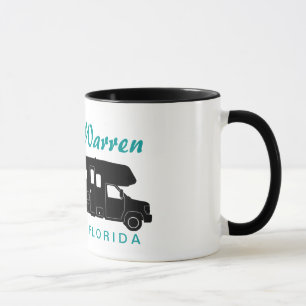 Silhouette-Grafik der Klassen-C Motorhome Tasse