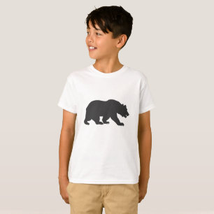 Silhouette Grizzly Bär-Choose background T-Shirt