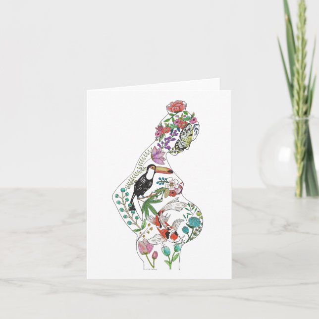 Silhouette Grußkarte Karte (Vorderseite)