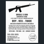 Silhouette, Gunsmith, Werbung in Verkaufsräumen Flyer<br><div class="desc">Silhouette,  Schmied,  Werbegeschenke in Verkaufsräumen,  Flyer der Werbung im Geschäft mit Visitenkarten.</div>