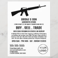 Silhouette, Gunsmith, Werbung in Verkaufsräumen