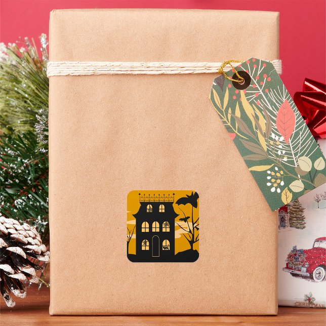 Silhouette Halloween House Stickers (Von Creator hochgeladen)