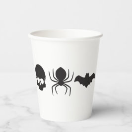 Silhouette Halloween Tasse, Skull, Sp Pappbecher