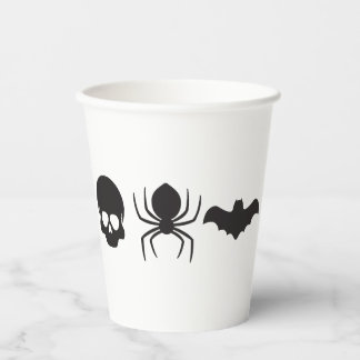Silhouette Halloween Tasse, Skull, Sp Pappbecher