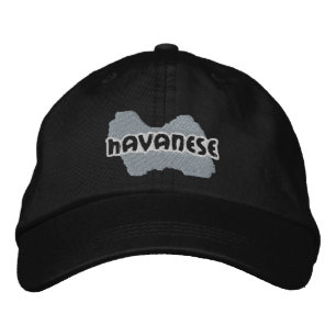 Silhouette Havanese bestickter Hut