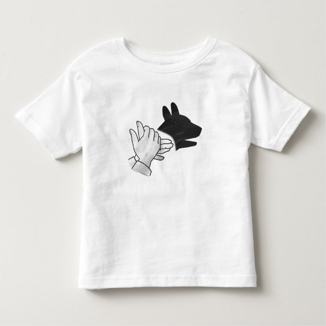 Silhouette Hund Kleinkind T-shirt (Vorderseite)