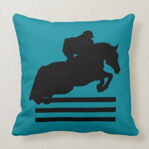 Silhouette "Hunter Jumper" anzeigen Kissen