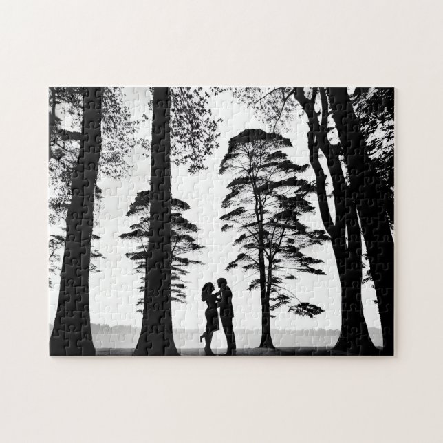 Silhouette im Schwarzwald Puzzle (Horizontal)