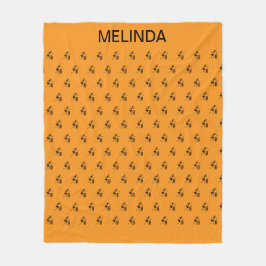 Silhouette Inspirational Dancer-Muster Fleecedecke