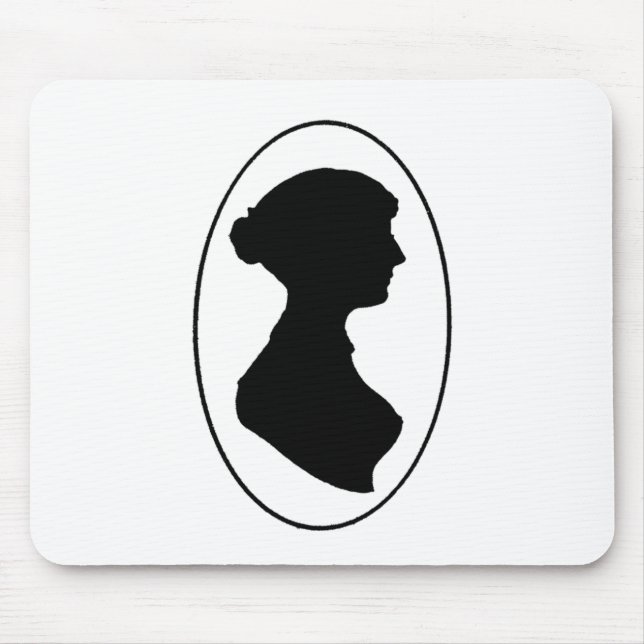 Silhouette Janes Austens Mousepad (Vorne)